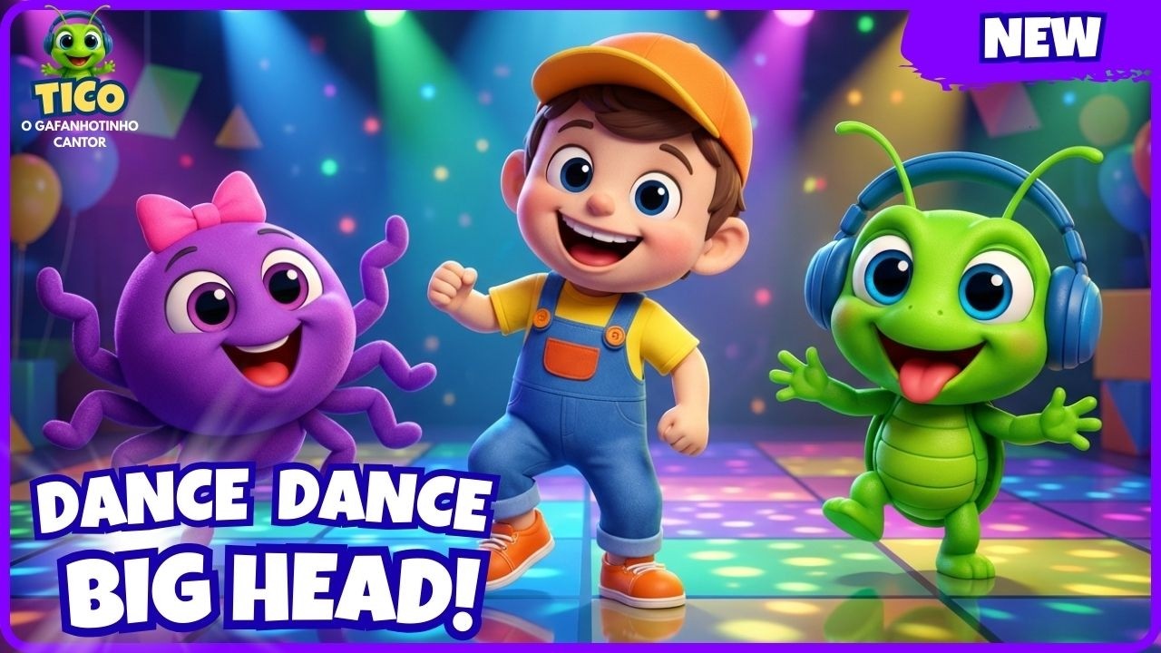👣 Dance Dance Big Head! 🕺 Kids Party Songs | 40 Minutes Nonstop Fun!