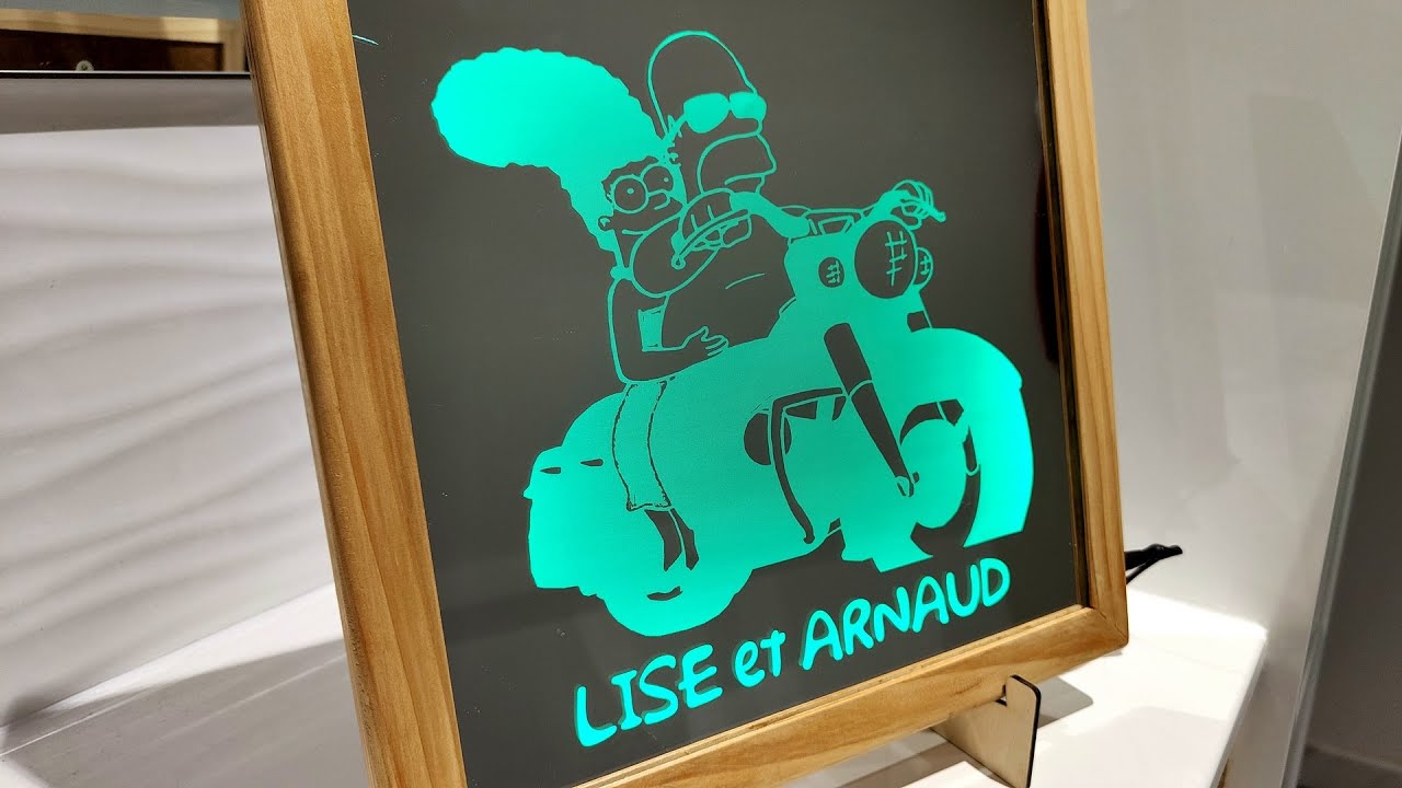 Fabriquer un miroir lumineux gravé au laser