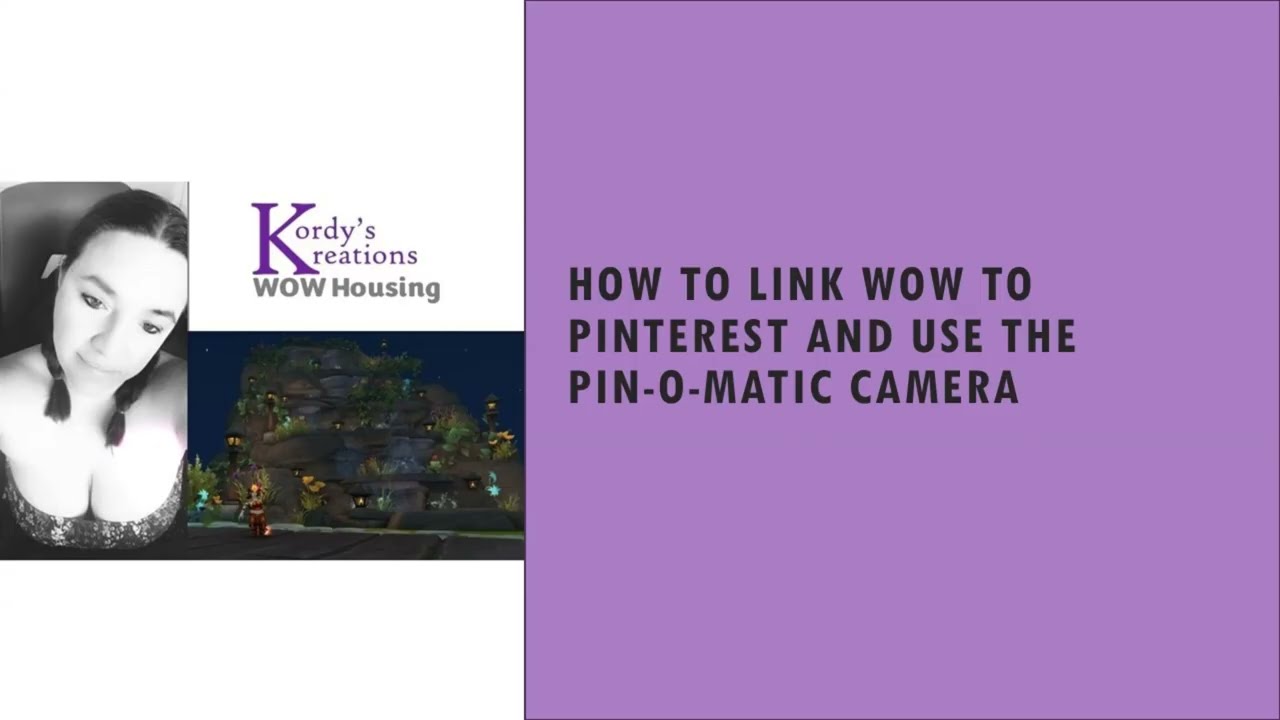 How to link WOW to Pinterest and Use the Pin-O-Matic Camera