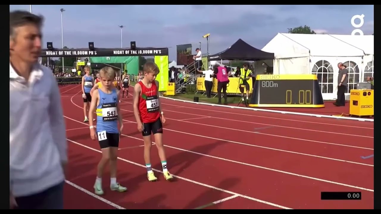 Night of a 10,000m PBs - 18th May 2024 - Noah Penfold 800m