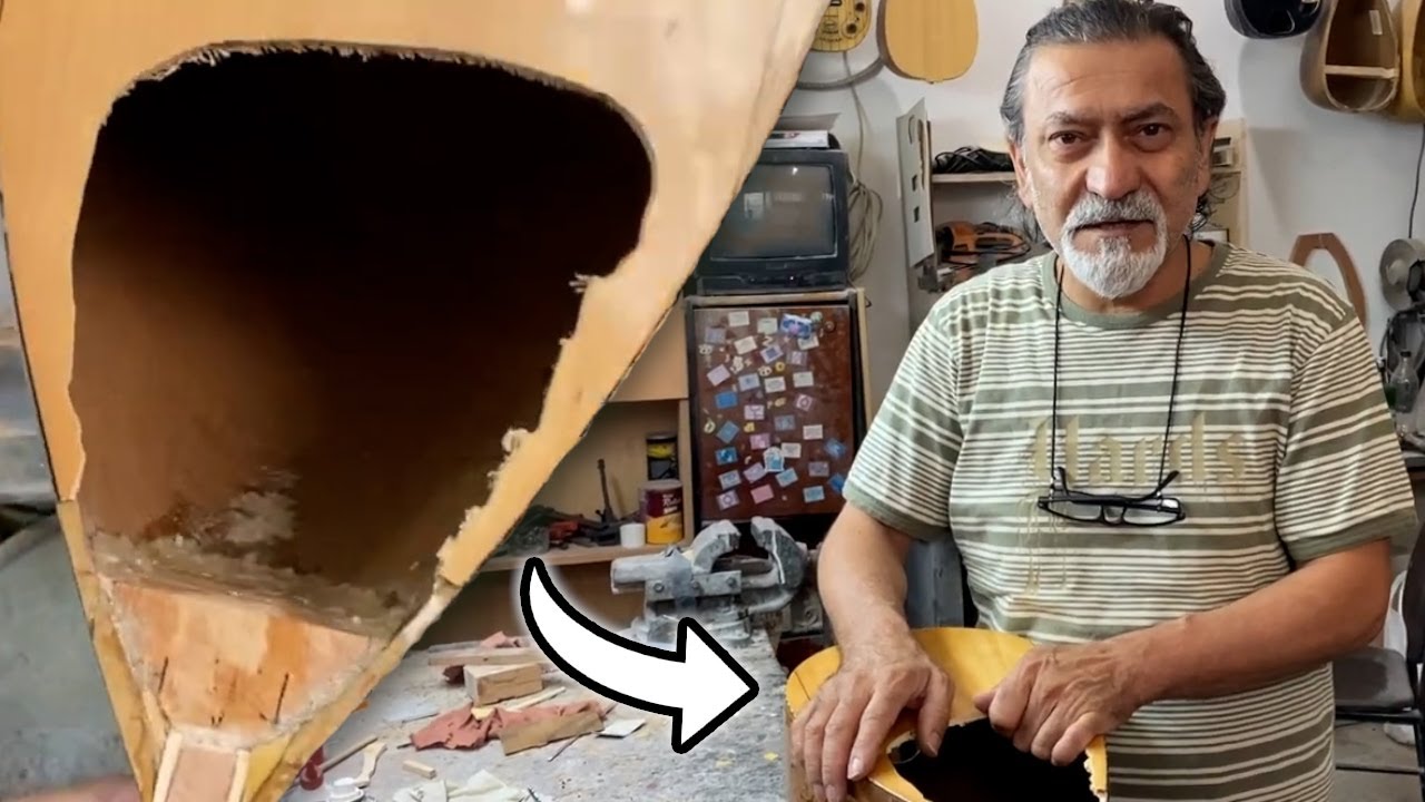 Bağlamanın Yeni Kapağını Takıyoruz! | Saptan Kırık Bağlama Tamiratı (2)