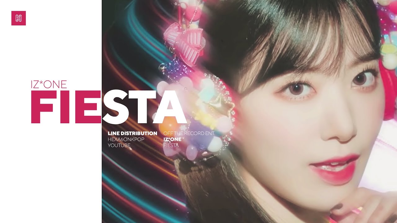 IZ*ONE - FIESTA Line Distribution (Color Coded) | 아이즈원 - 피에스타