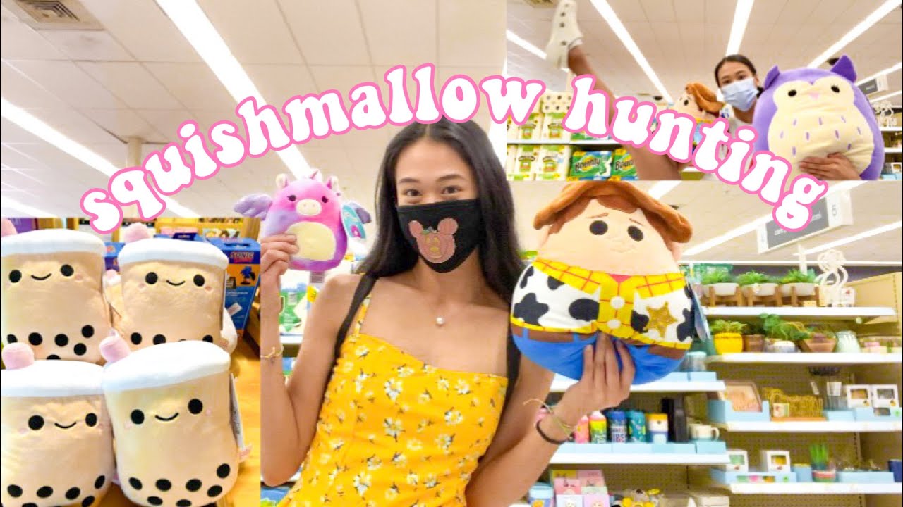 squishmallow hunting vlog | disney, squishville, book talk