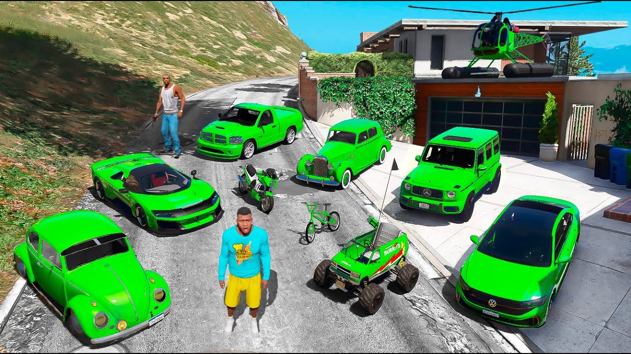 СОБИРАЮ ТРАНСПОРТ CJ В GTA 5!
