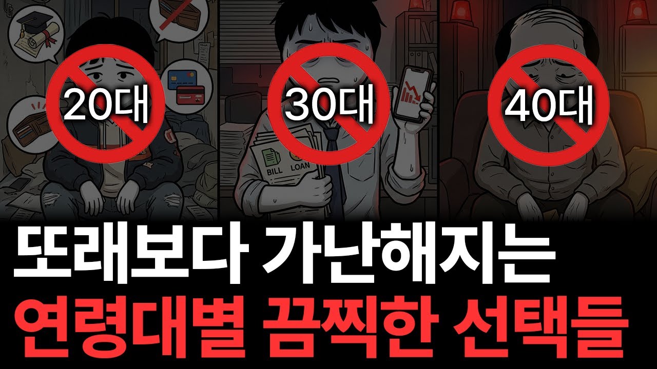이 '행동'은 절대 하지 마세요. 부자와 거지가 갈리는 진짜 이유. 돈이 사라지는 나이대별 최악의 결정.