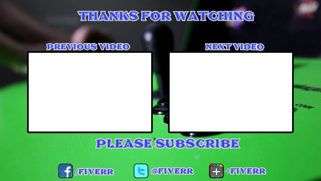 2 Screen Rap Gaming Outro Animated Background Full HD 60 FPS