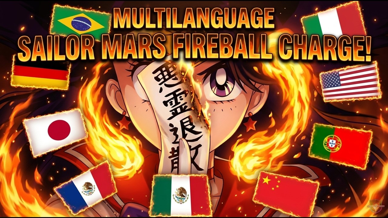Sailor Mars Fireball Charge multilanguage