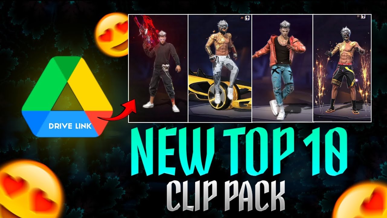 NEW TOP 10 AMAZING CLIP PACK  🥀✨ || ULTRA HD QUALITY CLIPS 😍 || FREE FIRE CLIPS 🔥 #freefire
