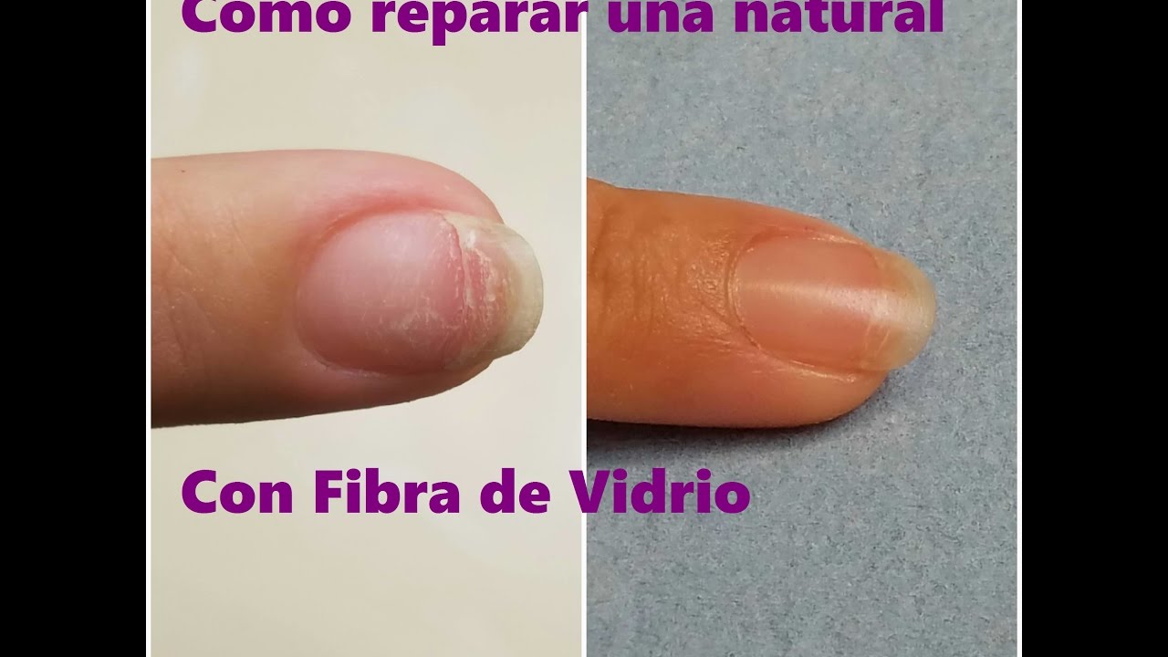 Como reparar Uña natural con Fibra de Vidrio