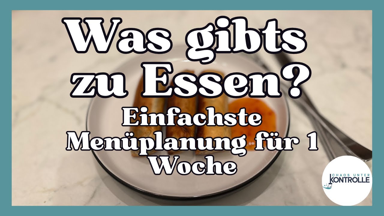 🍽️ So einfach plane ich wöchentlich unser Essen im Voraus für 1 Woche