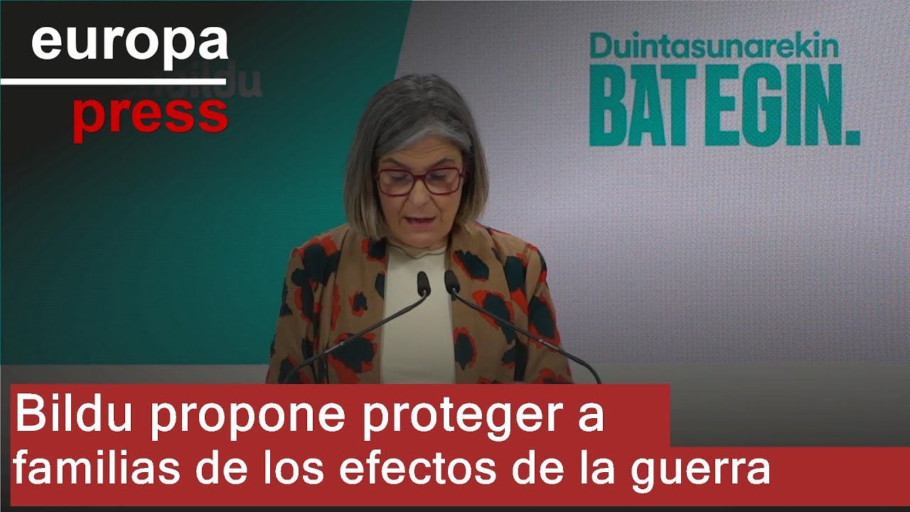 EH Bildu propone medidas para que las familias no paguen las consecuencias de guerra