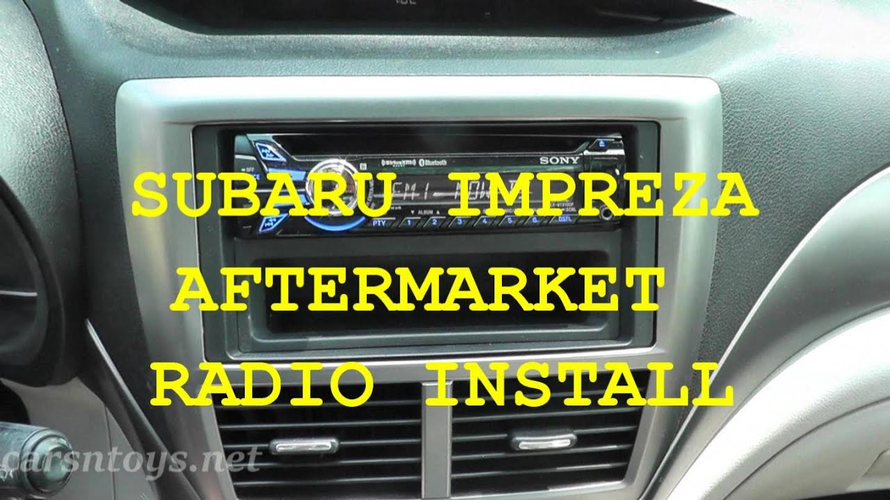 Subaru Aftermarket Radio Install with Bluetooth HD