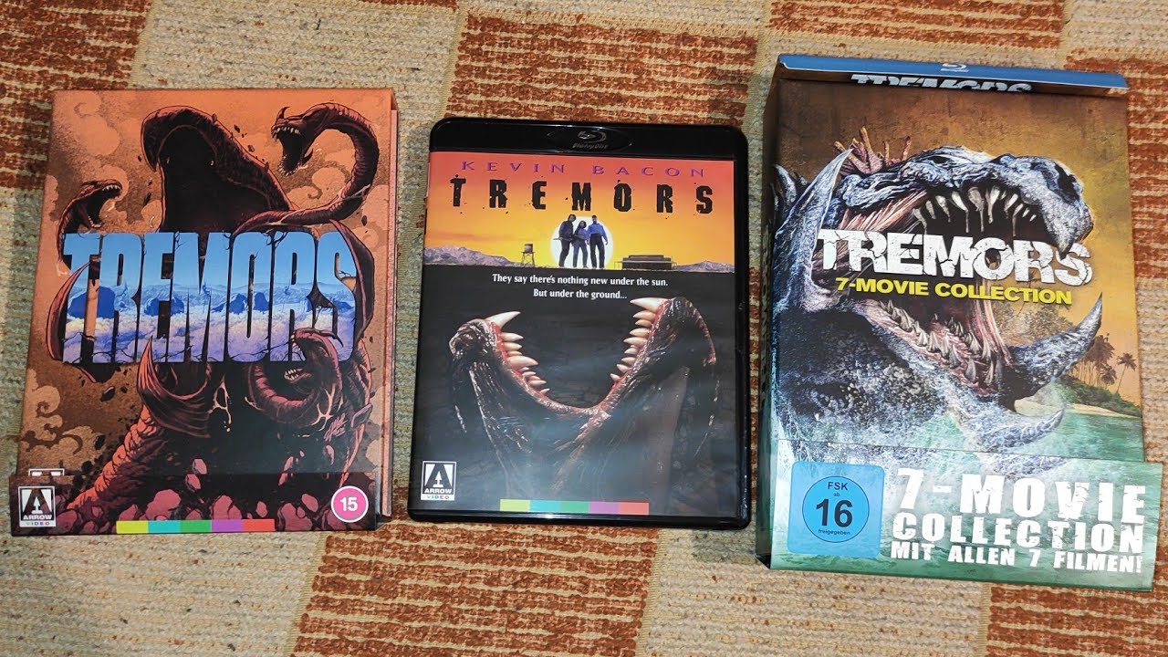 Tremors 7 Movie Collection & Arrow Video Limited Edition Burt Gummer Unboxing & Review