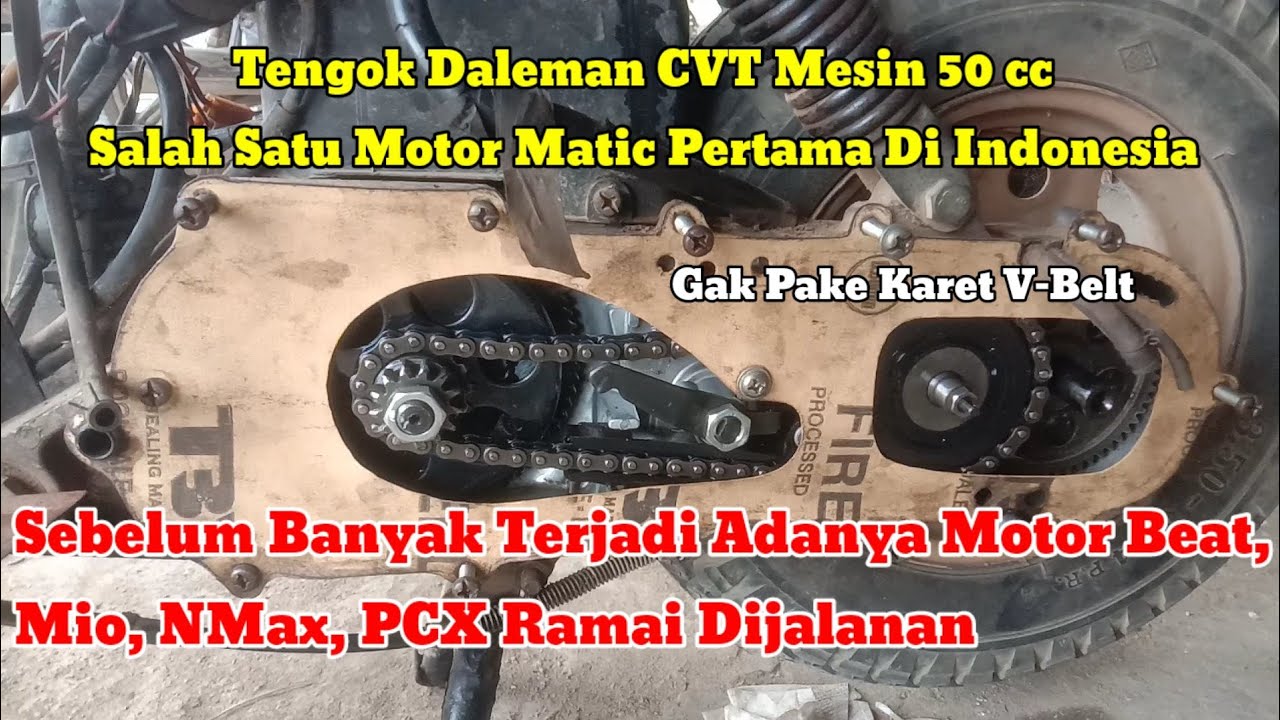 Menengok Daleman CVT Salah Satu Motor Matic Pertama Yg Ada Di Indonesia Qingqi Baby Matic 50cc