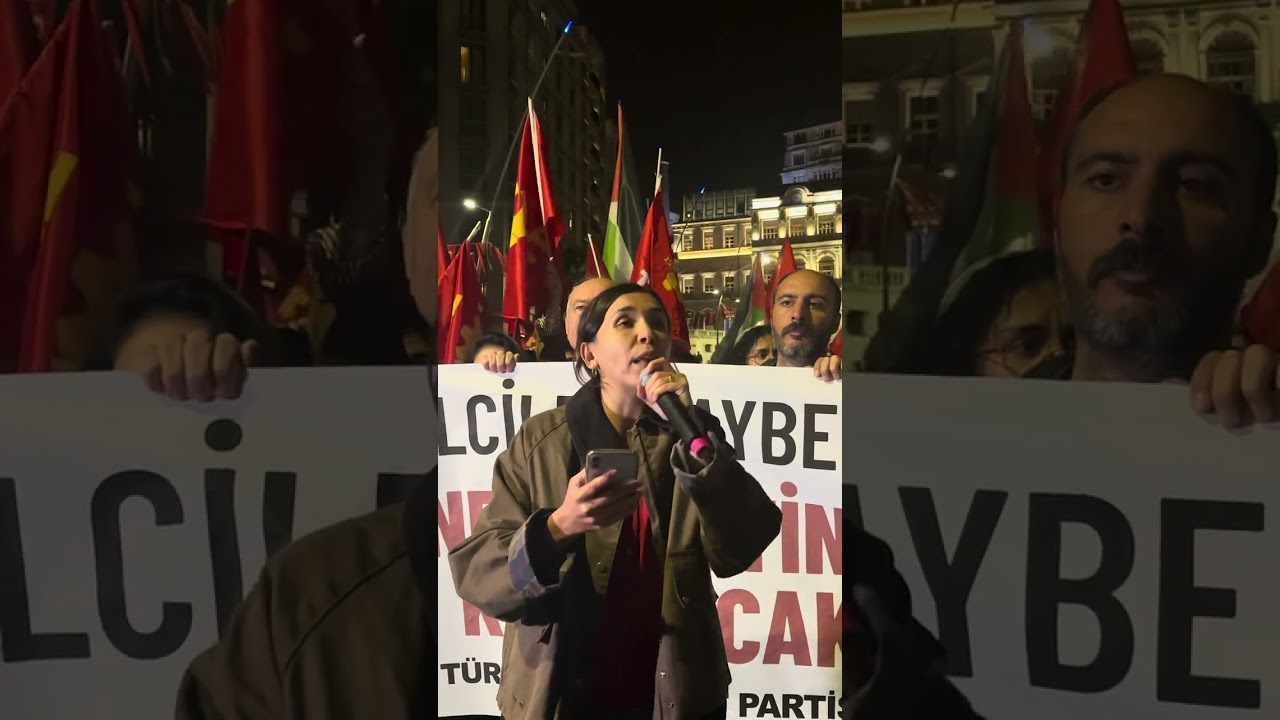 TKP'den Filistin'e destek eylemi: Katil İsrail, katil ABD