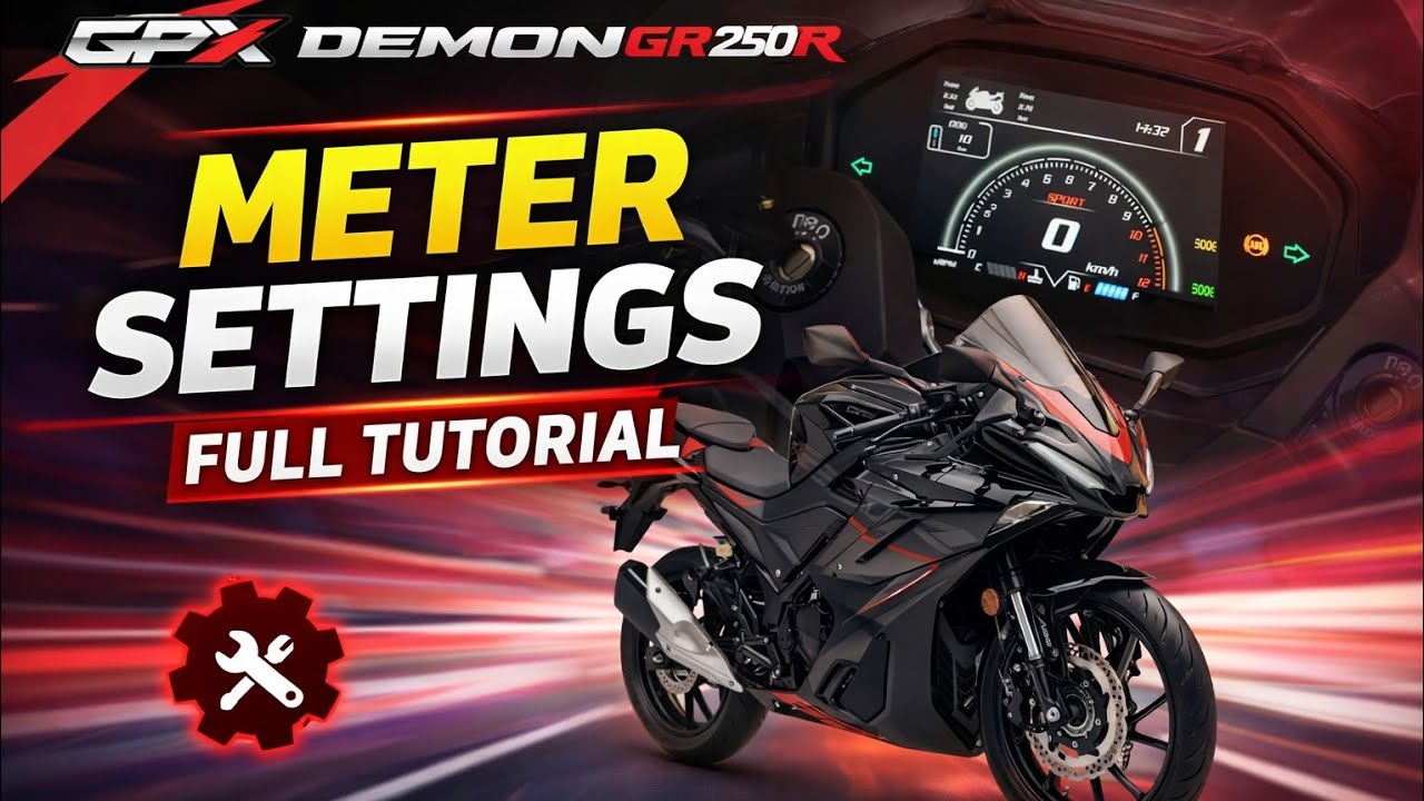 GPX DEMON GR250R | Meter Settings