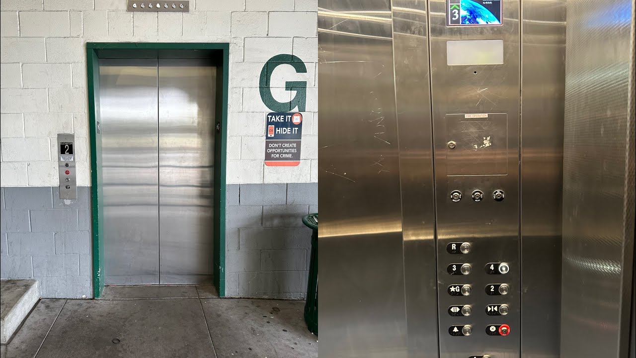 ECC Traction elevator @ Locust St Garage - Walnut Creek, CA