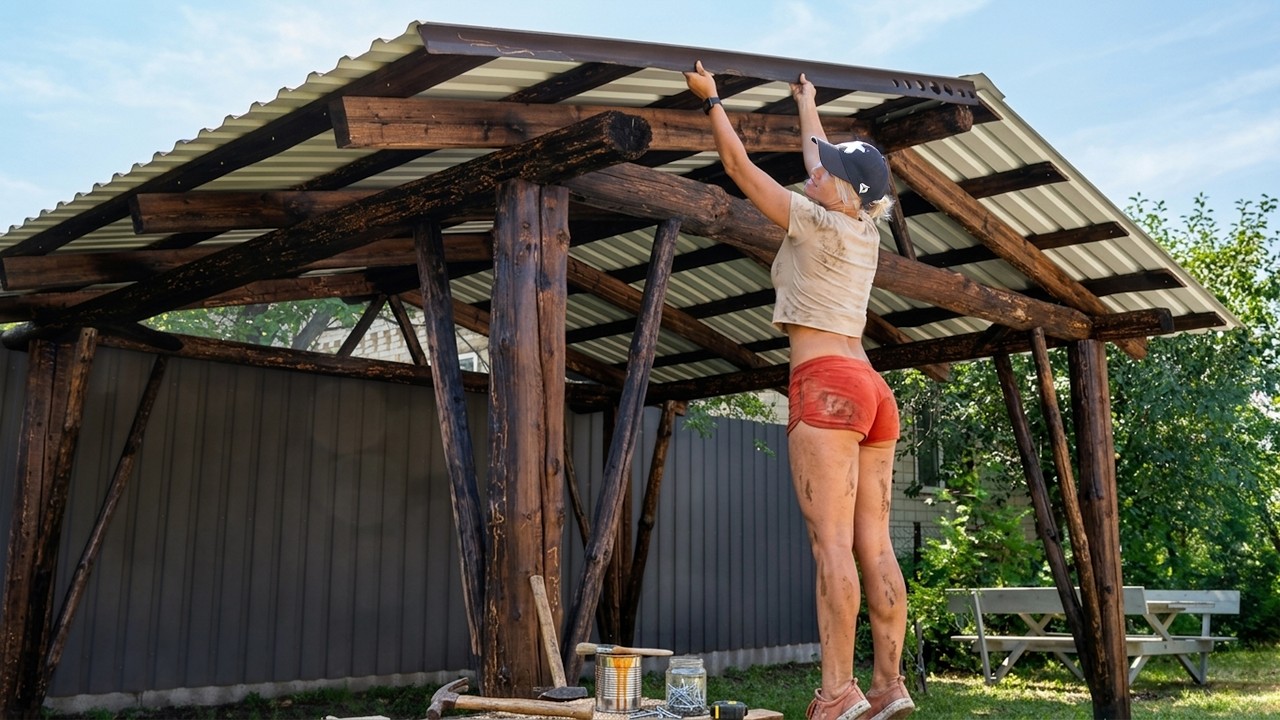Neighbors Laughed… Until They Saw Our Finished Backyard Cabin Made From Junk - TIMELAPSE