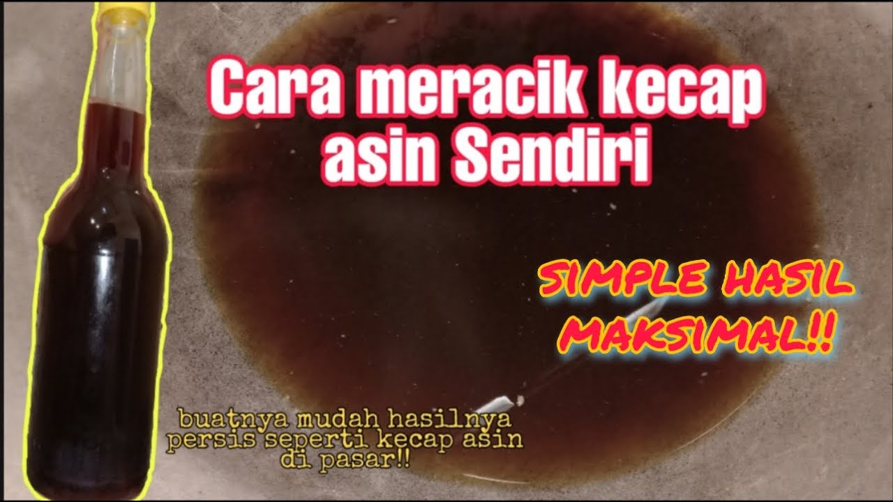 Cara membuat kecap asin sendiri untuk mie ayam!!