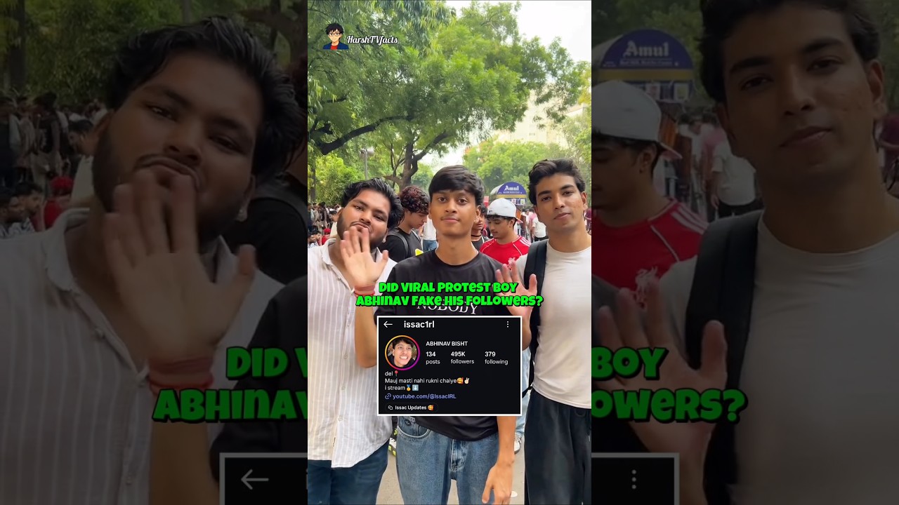 Did Viral Protest Boy Abhinav Fake His Followers?#Abhinav #ViralBoy #ProtestViral