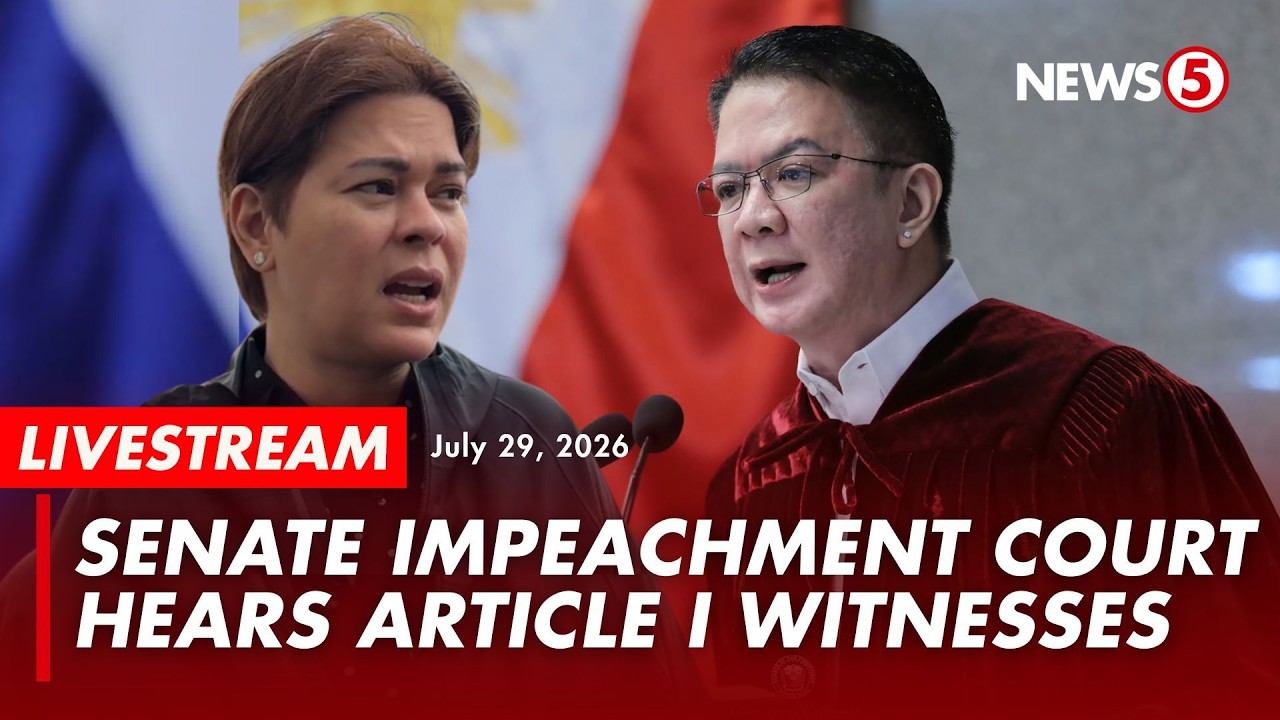 LIVE | Impeachment hearing of VP Sara Duterte - Day 10 #VPSaraonTrial (July 29, 2026)