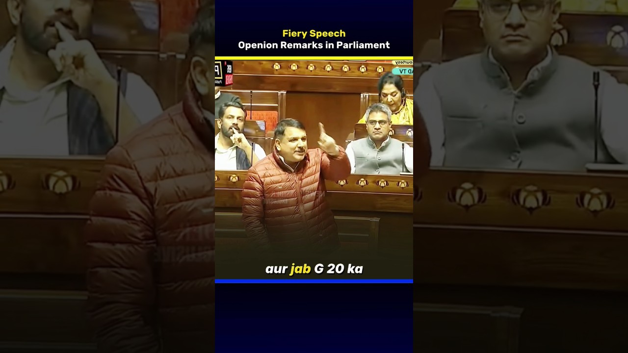 Sanjay Singh opening remarks in Parliament | Fiery Speech | Direct News
