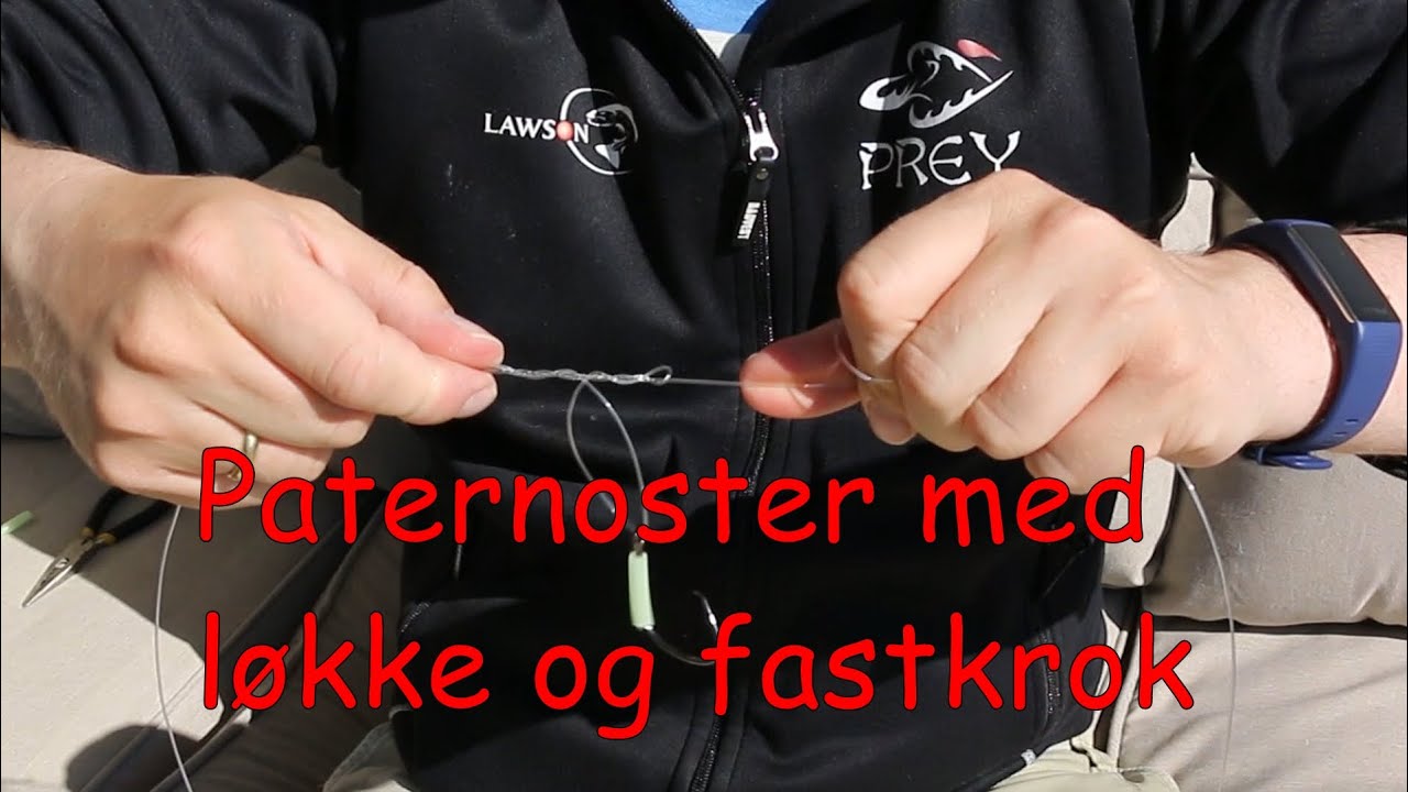 Paternoster med løkke og fastkrok
