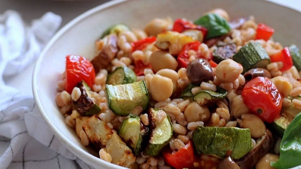 FARRO CON VERDURE al forno: una delle mie ricette PREFERITE! #Veganuary