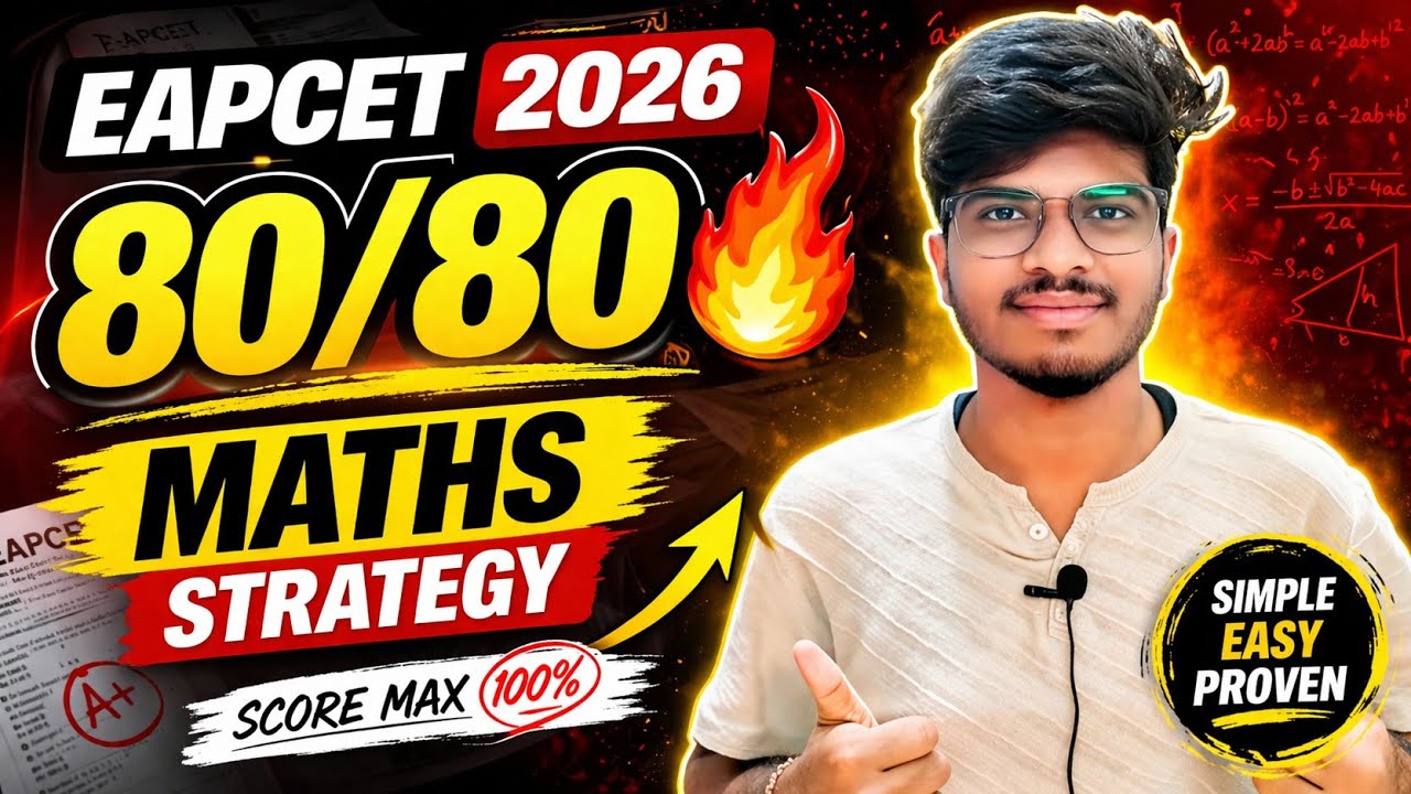 EAPCET 2026 | MATHS A+ STRATEGY| The only strategy you need |GIVE THE STRATEGY FOR EAPCET MATHS|