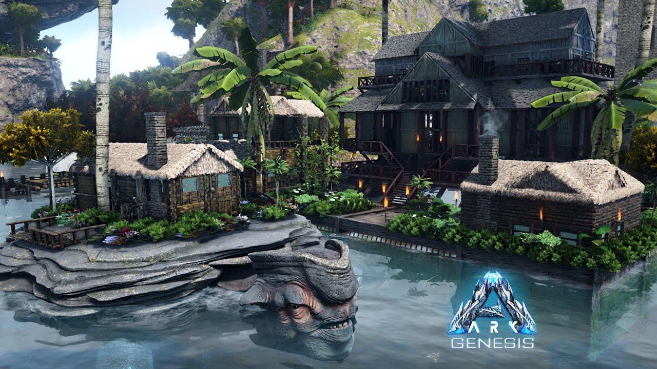 ARK: Genesis - Megachelon Ocean Platform Village Base (Speed Build)