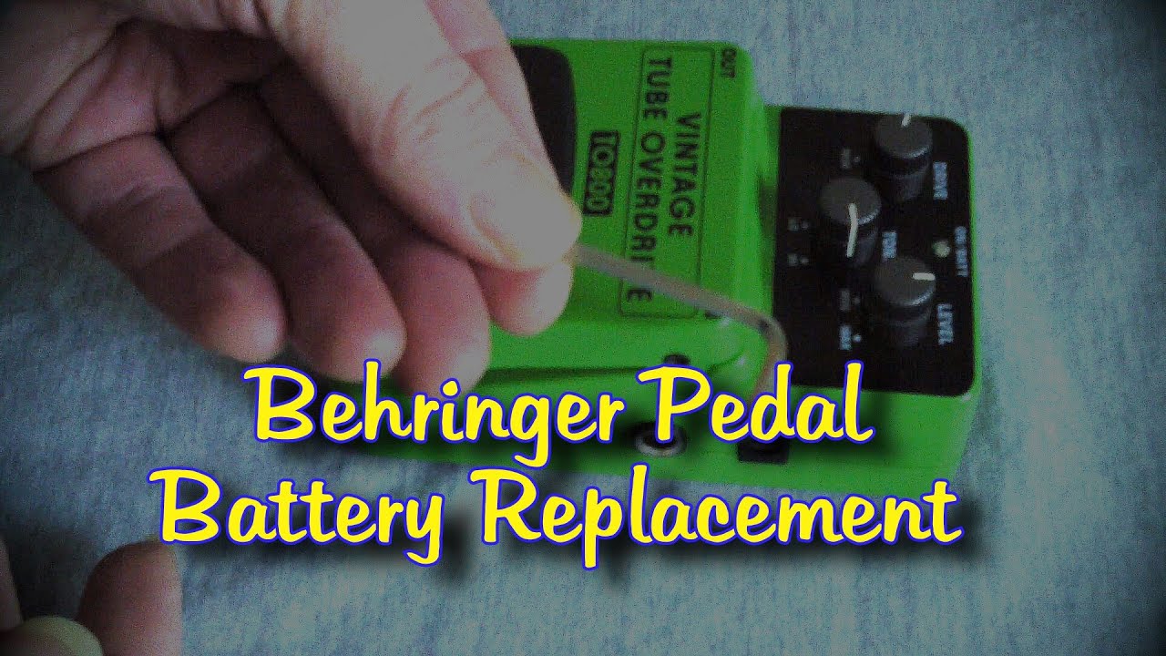 Behringer Pedal Battery Replacement