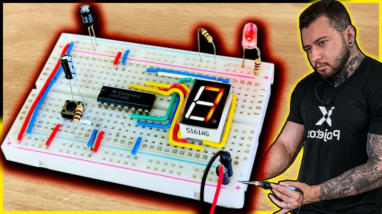 Como fazer um contador de toque | Projeto Eletrônico DIY | CD4026