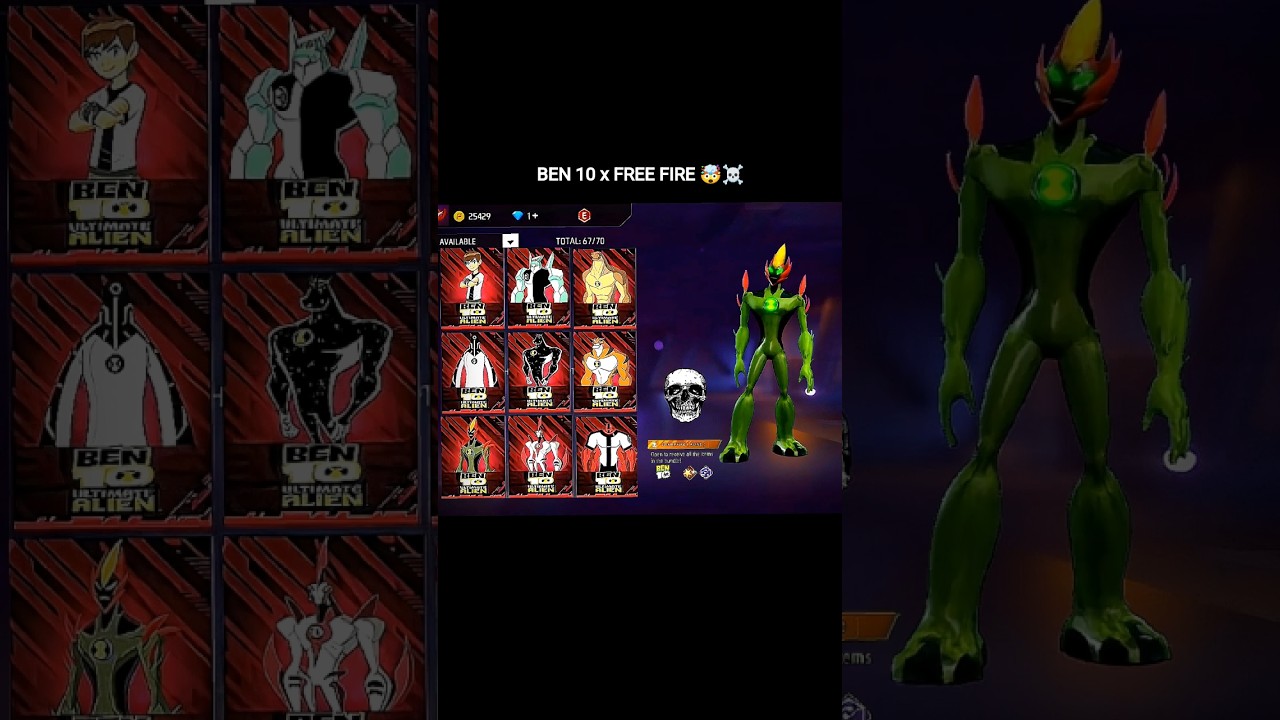 This Ben 10 x Free Fire Collab Is NEXT LEVEL! 🤯☠️ #freefire #shorts