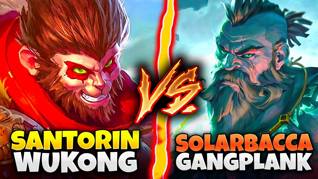 Facing RANK 1 Gangplank ( Solarbacca ) ... As Wukong Jungle - Who Wins?!