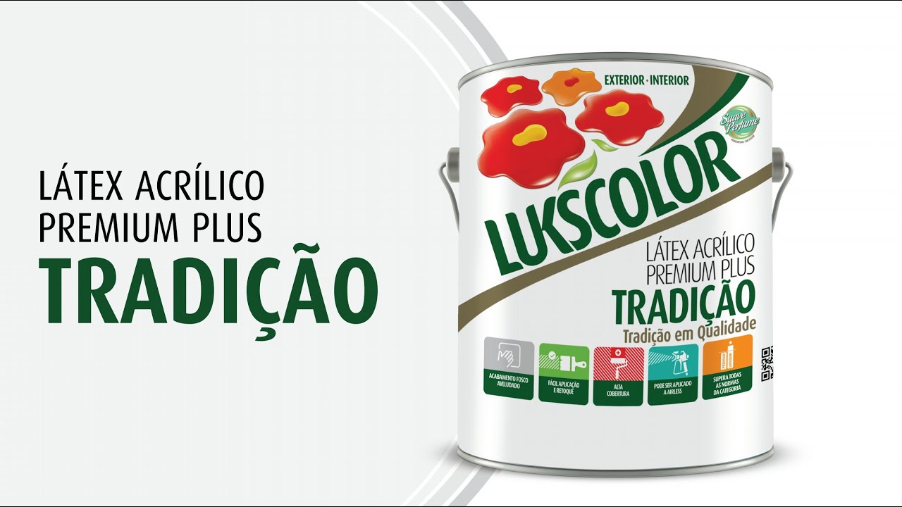 Dica Lukscolor: Látex Acrílico Premium Plus Tradição Lukscolor