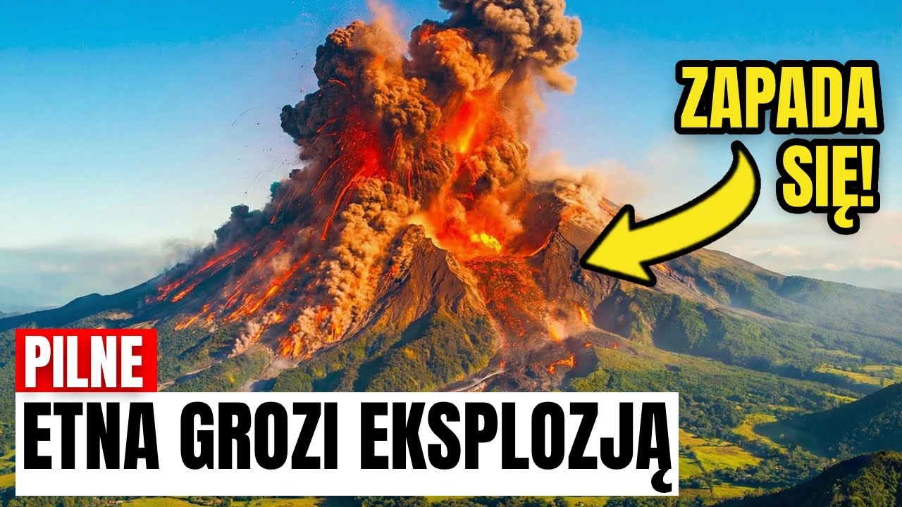 1 MINUTĘ TEMU: Szczyt Etny ZAPADA SIĘ — Cały wierzchołek jest niestabilny!