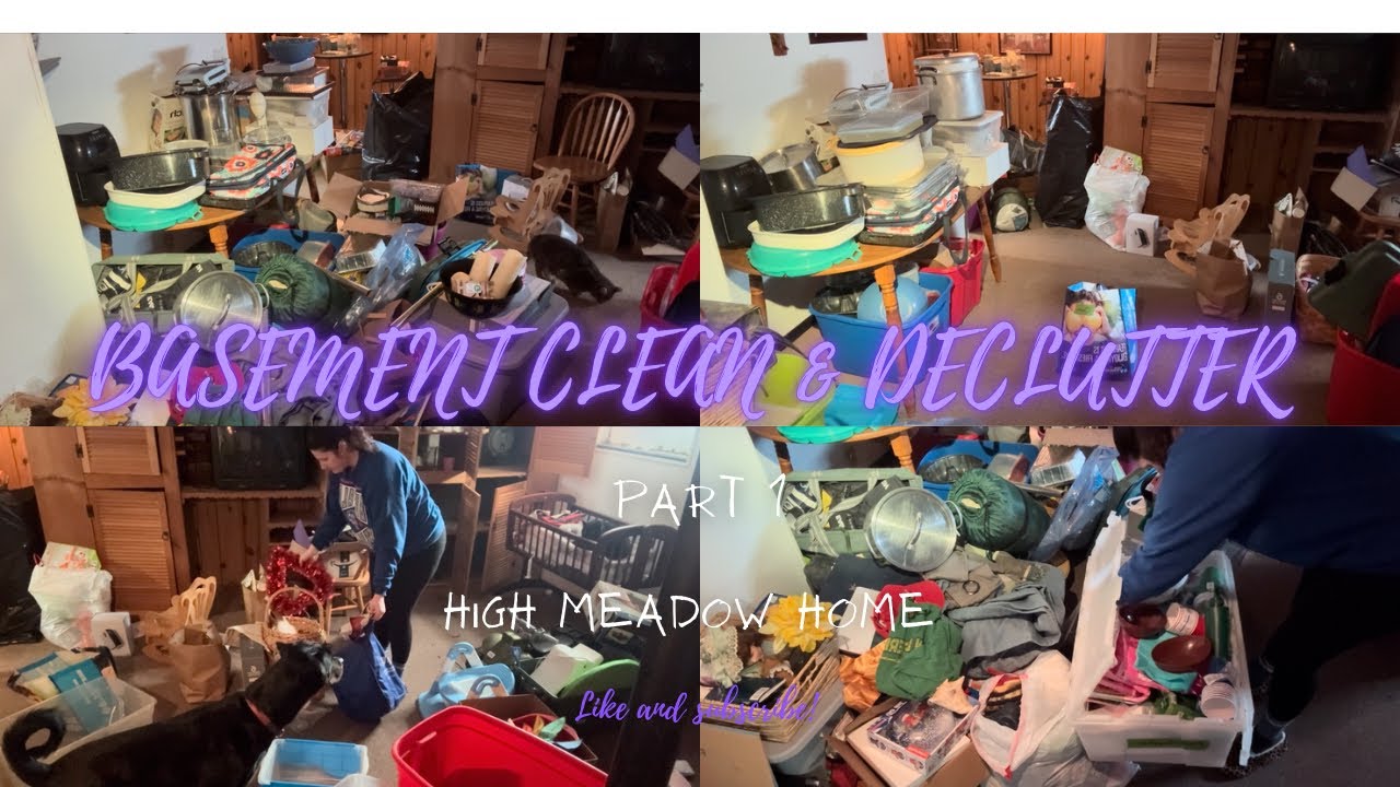 Basement Clean & Declutter//Nesting//Prep for Baby #3!