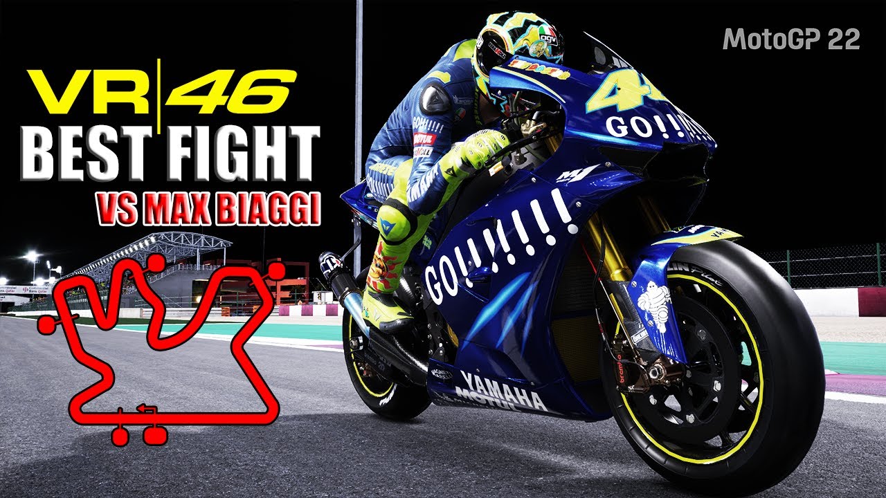 VALENTINO ROSSI VS MAX BIAGGI | LOSAIL #gpqatar | MotoGP 2022 Gameplay