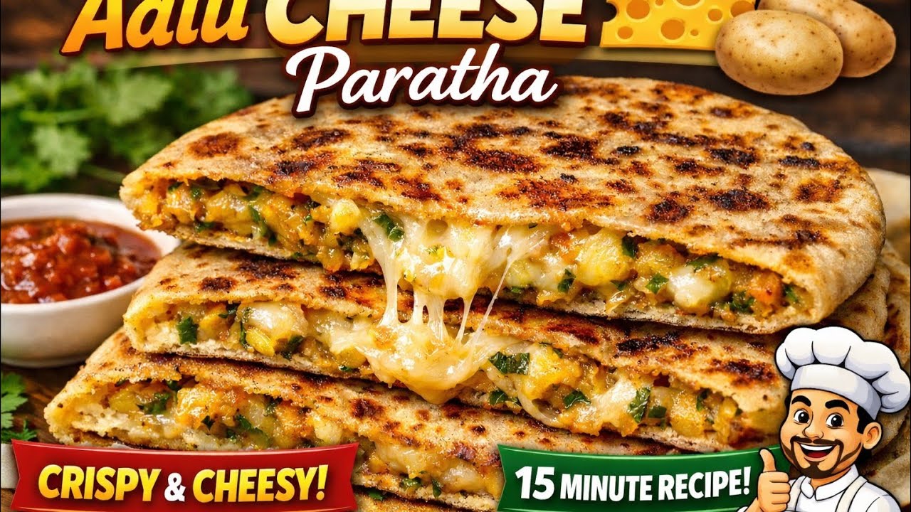 Aalu Cheese Paratha in 15 Minutes | Kids Special Recipe@Inside Vai's Kitchen #cookingchannel #food 