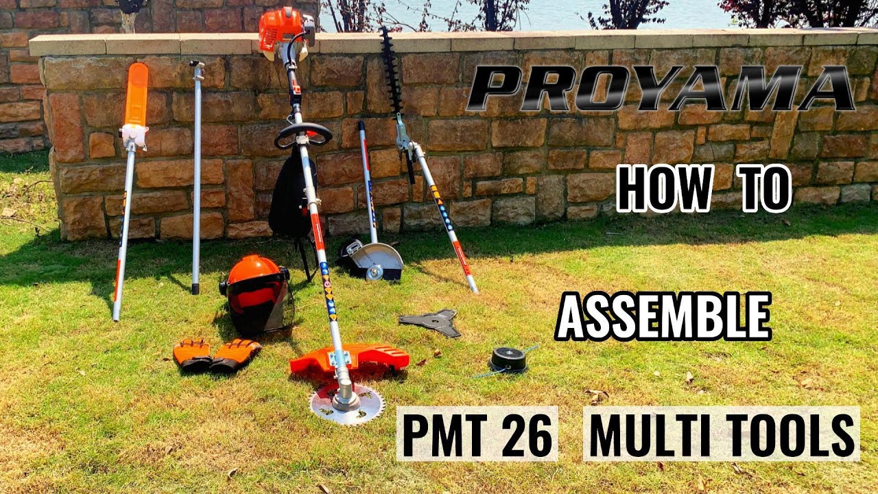 Best Gas Hedge Trimmer, Weed Eater, Brush Cutter, Edger, Pole Saw | 6 in 1 Multi-Tool | Proyama