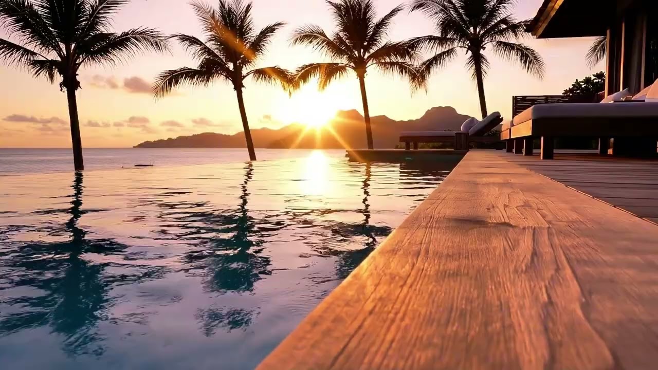 Tropical Chillout Deep House Mix 🌅 Sunset Beach Lounge for Relaxing Vibes