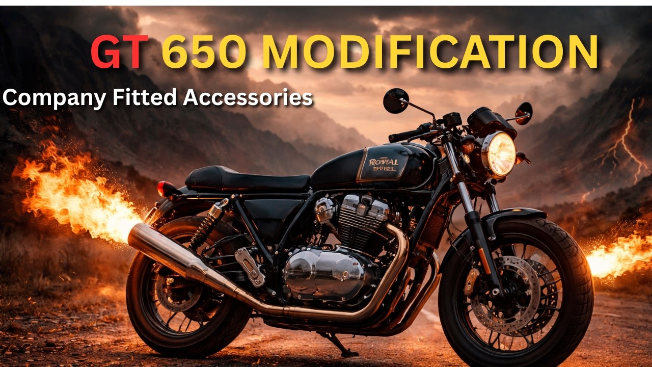 Royal Enfiled GT 650 Modifications company fitted GT 650 modification
