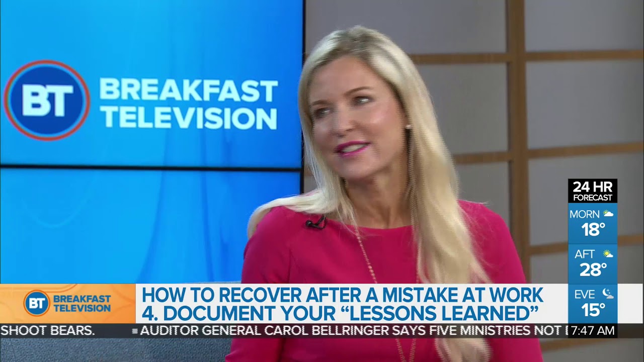 How to recover from a mistake at work
