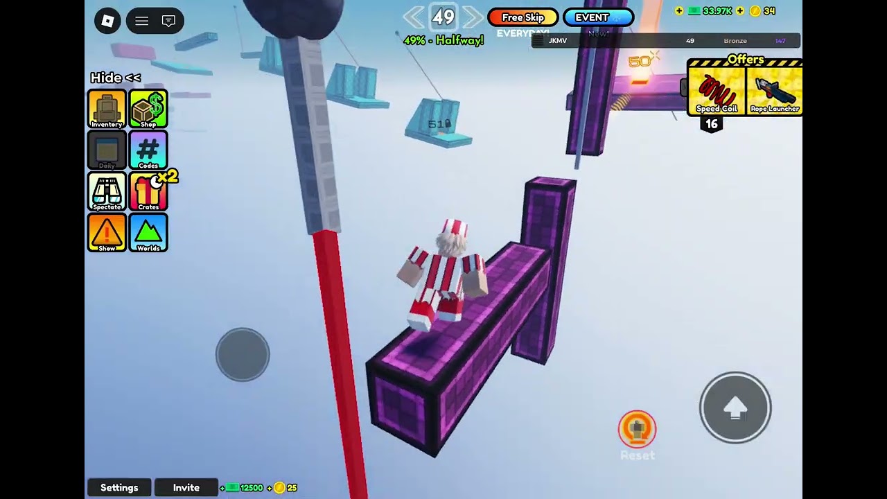 I’m back with Roblox rope obby!