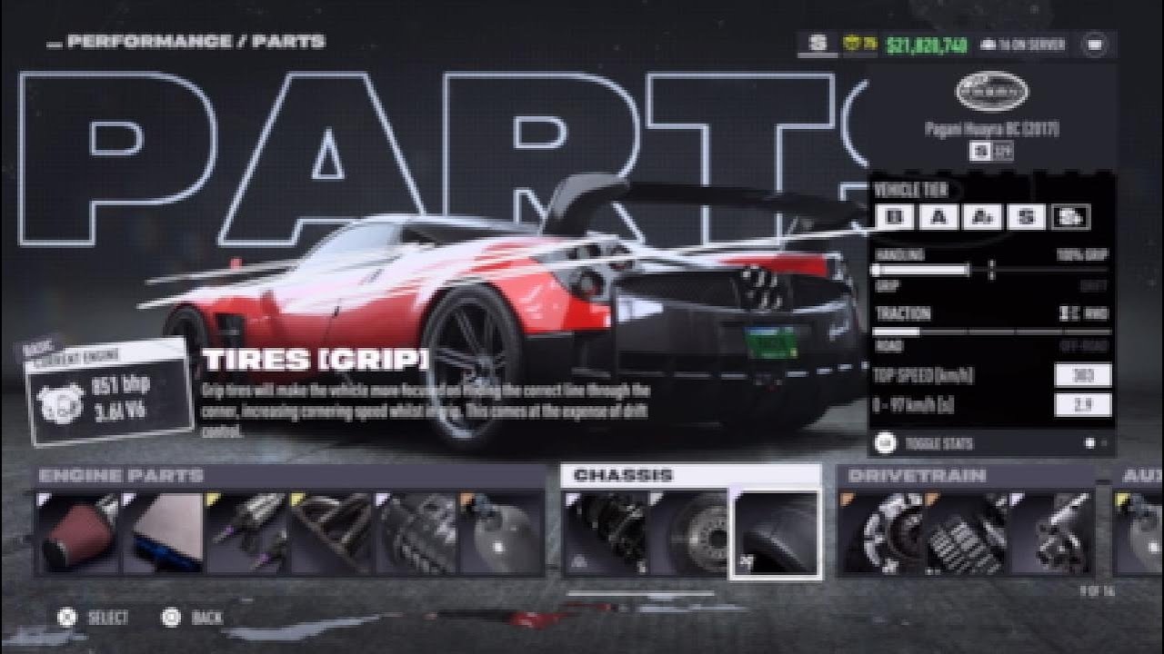 Need For Speed Unbound | S class build | Pagani Huayra BC (2017)