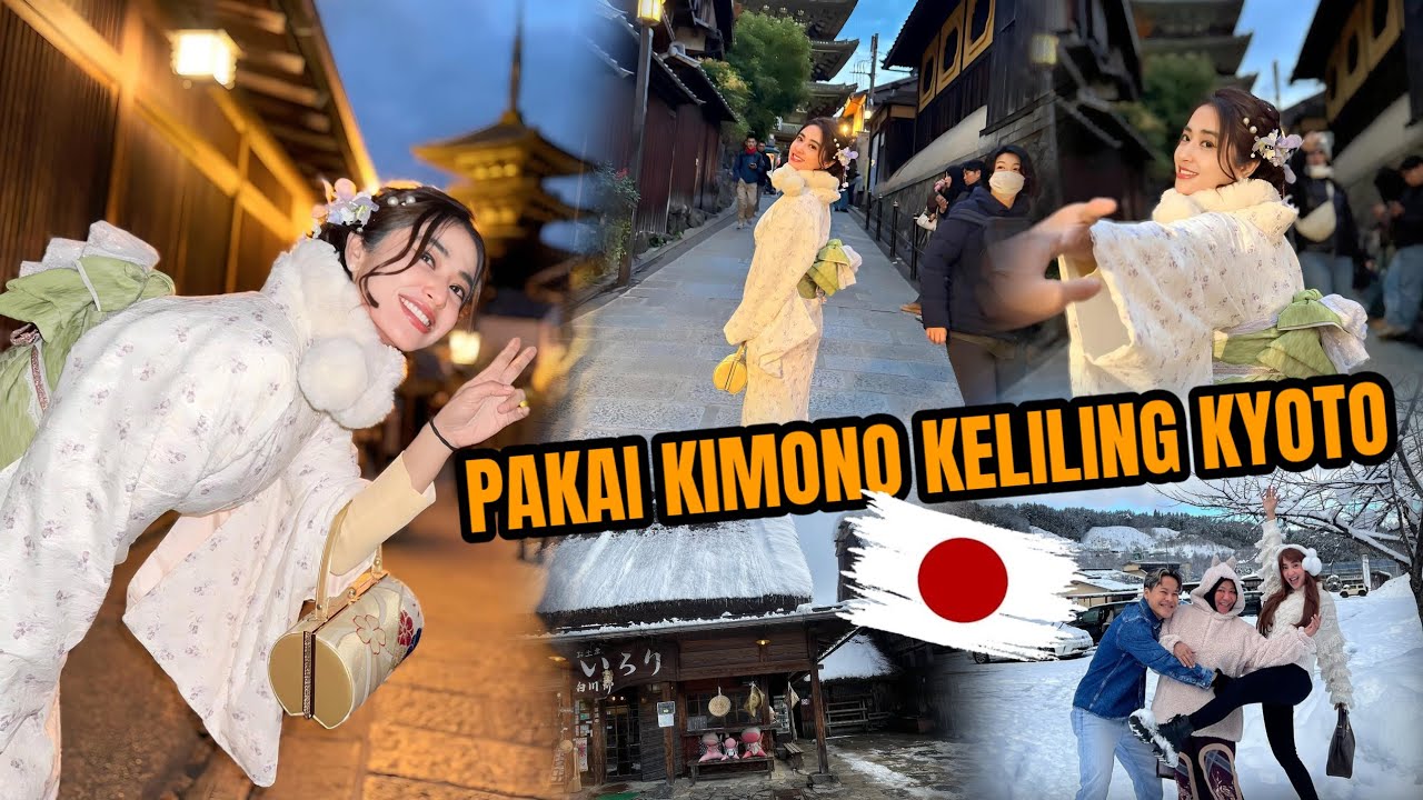 DEWI PERSSIK PAKAI BAJU KIMONO KELILING KYOTO JEPANG🇯🇵