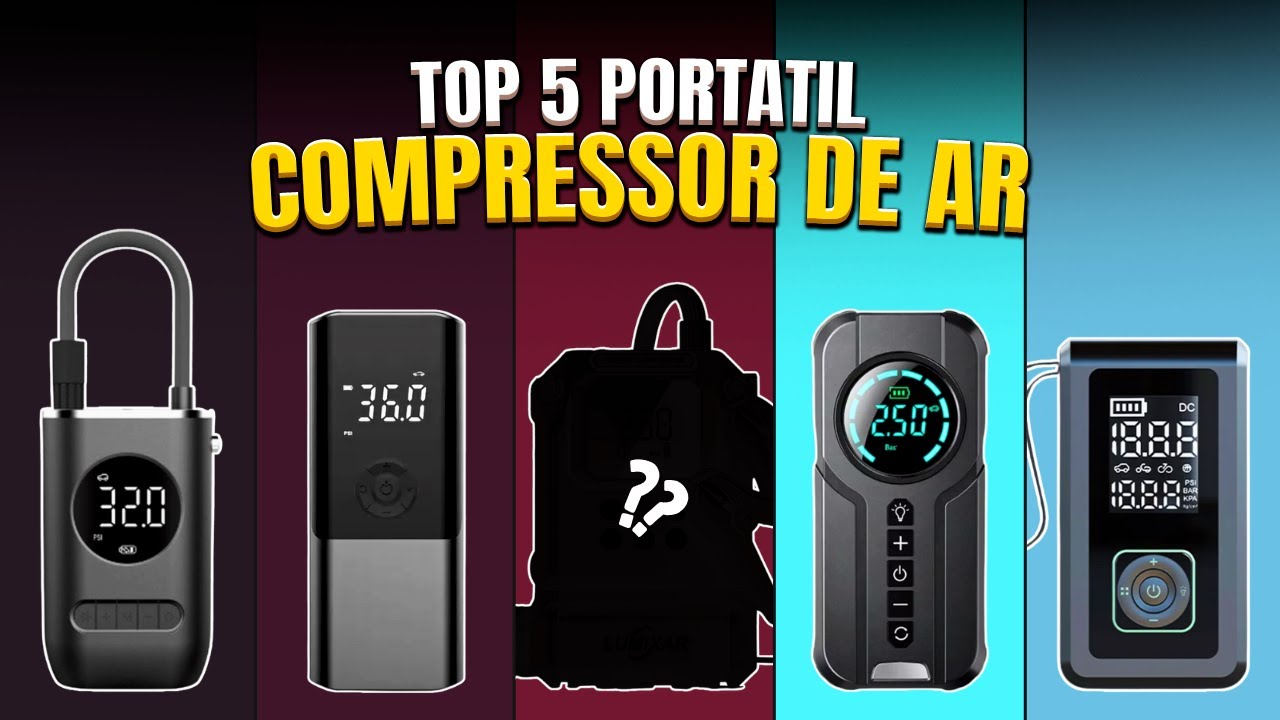 Qual COMPRESSOR de AR PORTÁTIL Comprar em 2025? Bomba Calibrador de Ar ✅