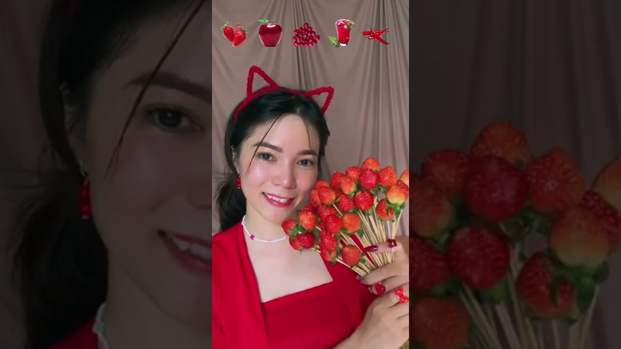 ĂN M&Agrave;U ĐỎ | Bảo Ng&acirc;n đang ăn