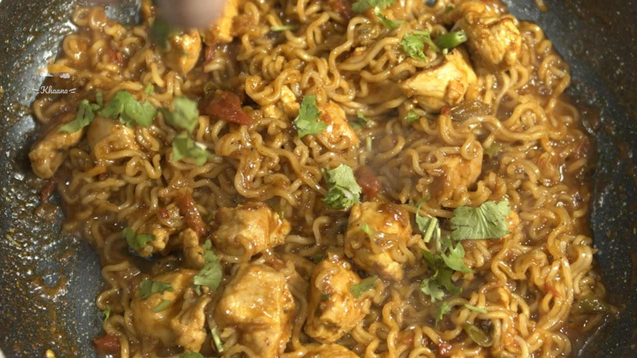 Chicken Masala Maggi | Mouthwatering And Spicy | Chicken Maggi In 2 mins