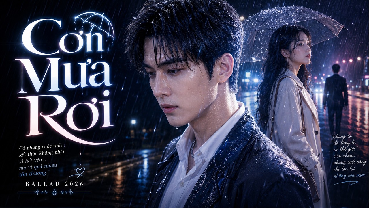 Cơn mưa rơi--Nhạc Ballad buồn---Chúng ta chia tay là do..